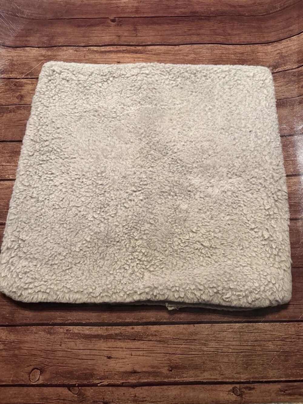 IKEA Soltulpan Light Gray Plush Pillow Cover 20” X 20”